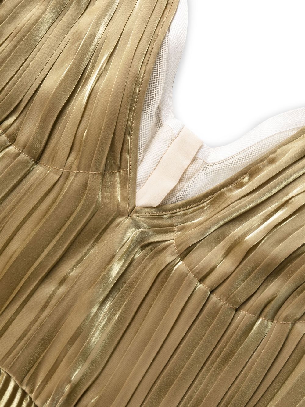 Technical Voile pleated midi dress - 5