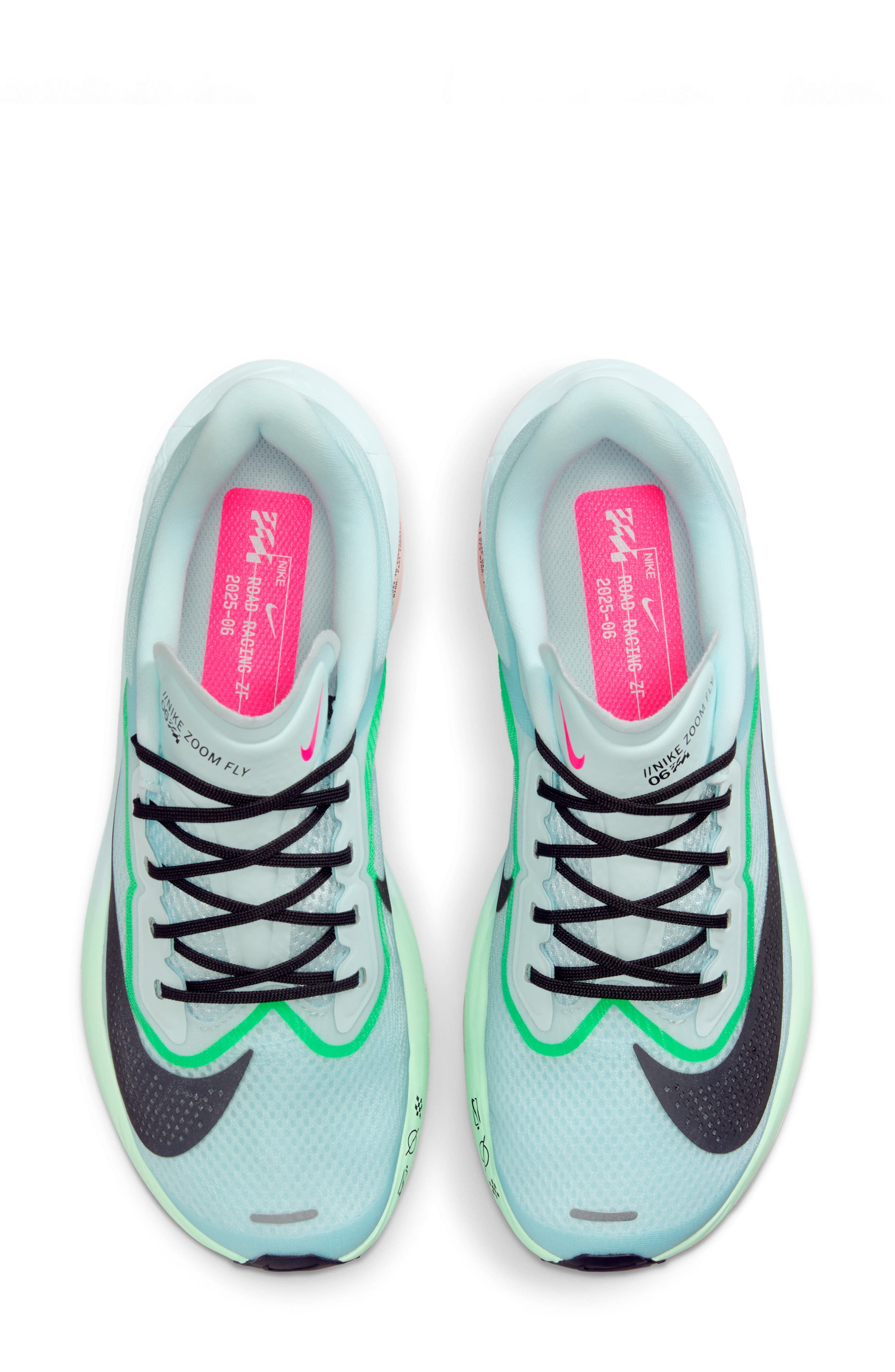 Nike Zoom Fly 6 Running Shoe in Glacier/Pink/Green/Black at Nordstrom - 3