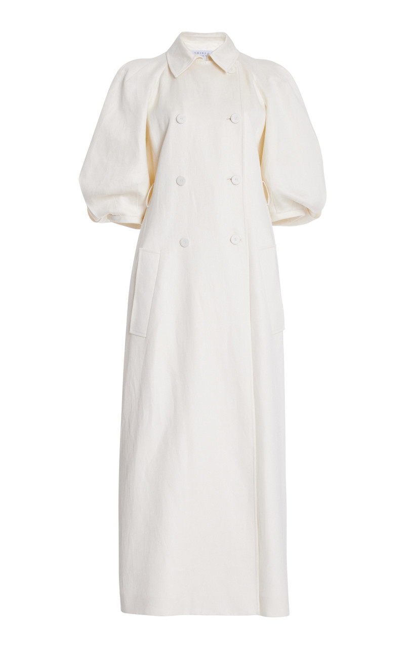 Iona Trench Coat in Linen - 1