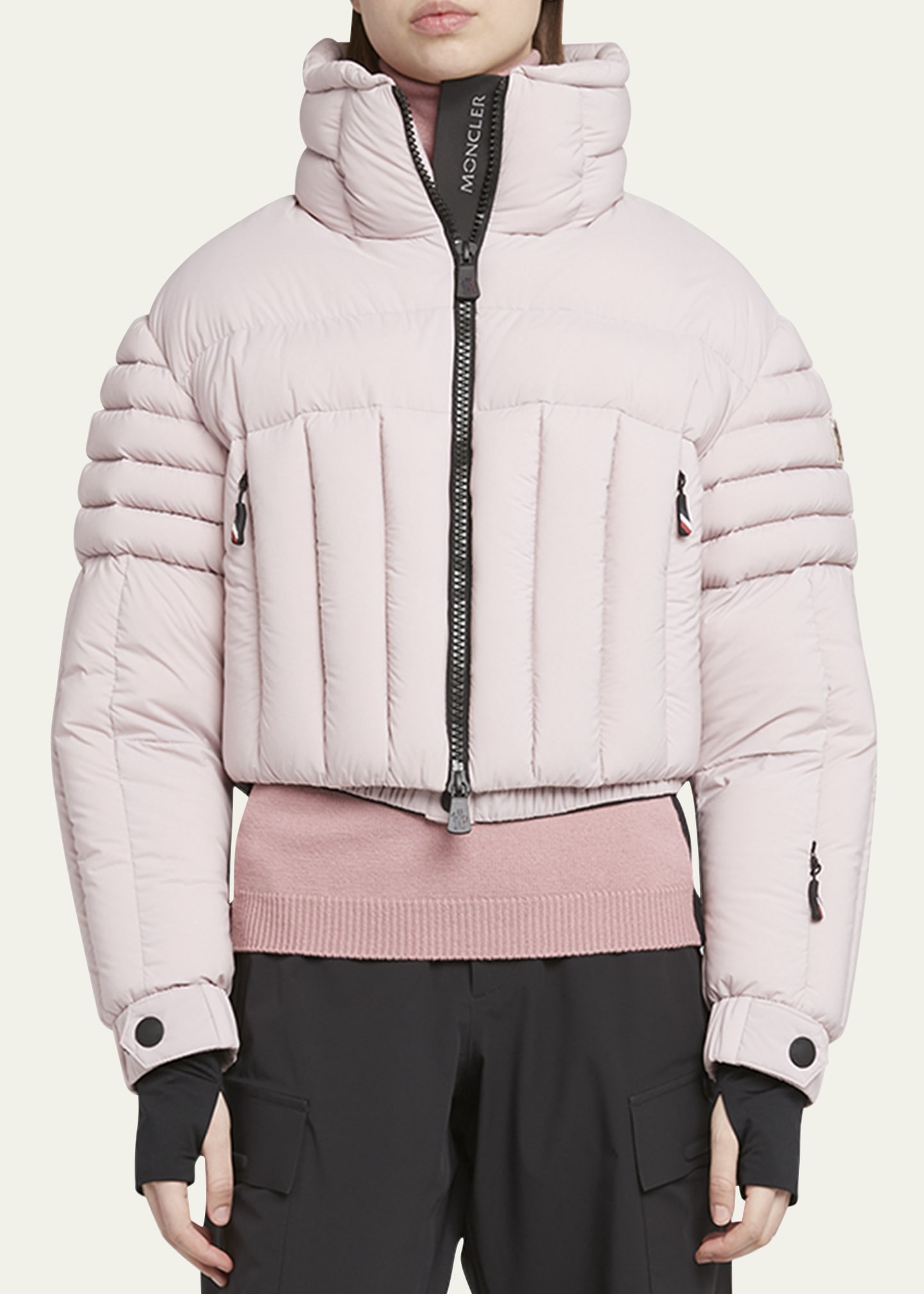 Flims Cropped Puffer Bomber Jacket - 4