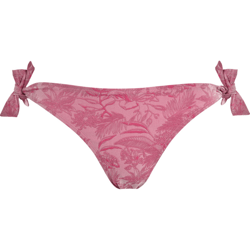 Women Side Tie Bikini Bottom Bikini Bottom Jacquard Floral 1