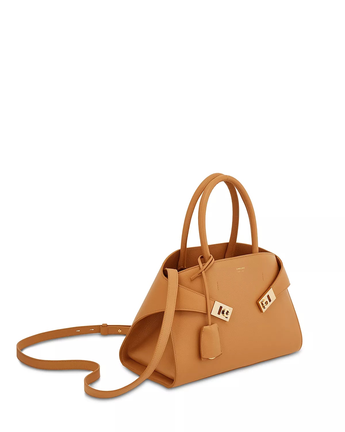 Hug Top Handle Leather Handbag - 5