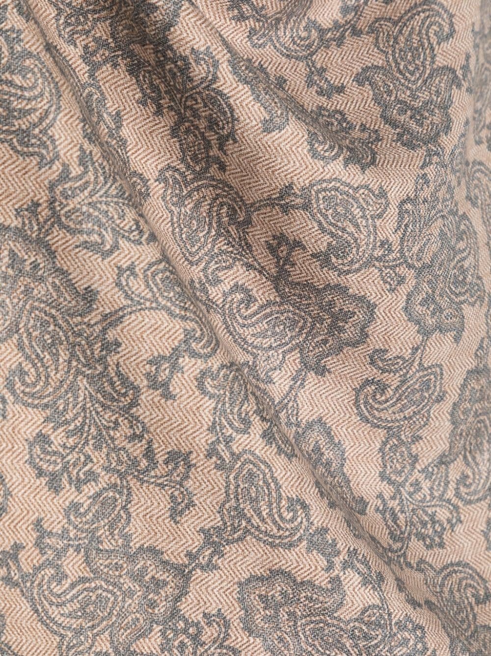 paisley-print silk scarf - 2