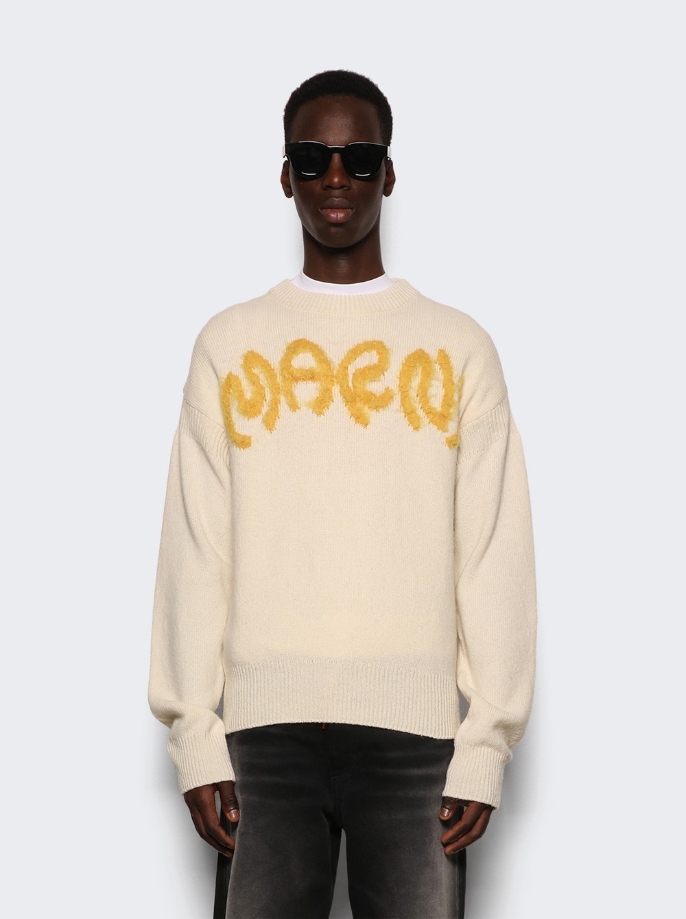 Crewneck Sweater Stone White - 3