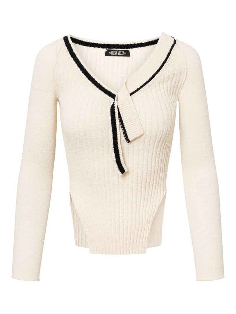 Varsity knitted top 1