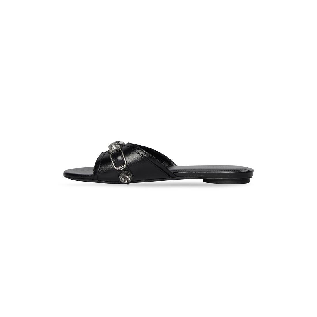 Women's Cagole Sandal in Black - 4