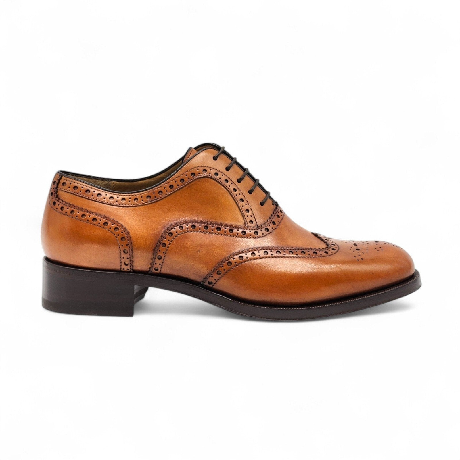 Christian Louboutin Brogue Leather Oxford Shoes Brown EU 40 US 7 - 2
