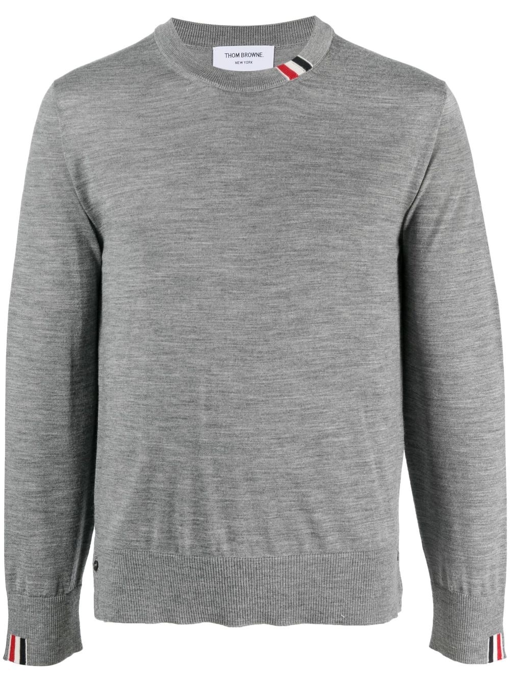 Thom Browne logo-patch wool sweatshirt | REVERSIBLE