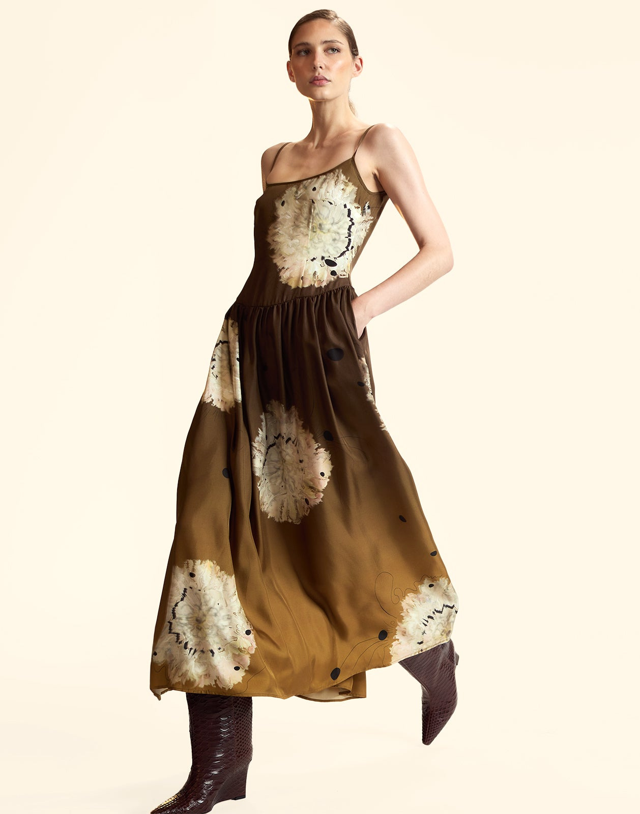 Umbria Silk Dress - 3