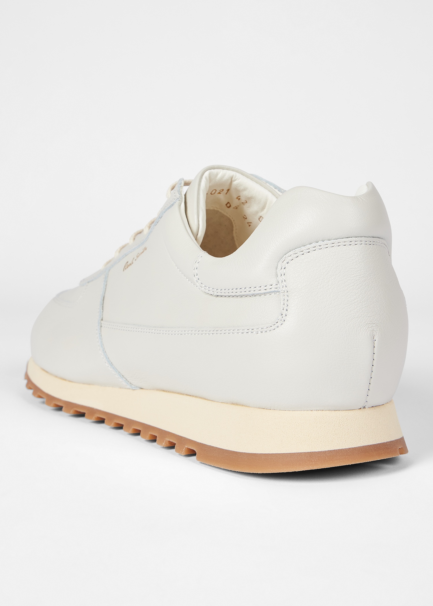 Ecru Leather 'Velo' Trainers - 4