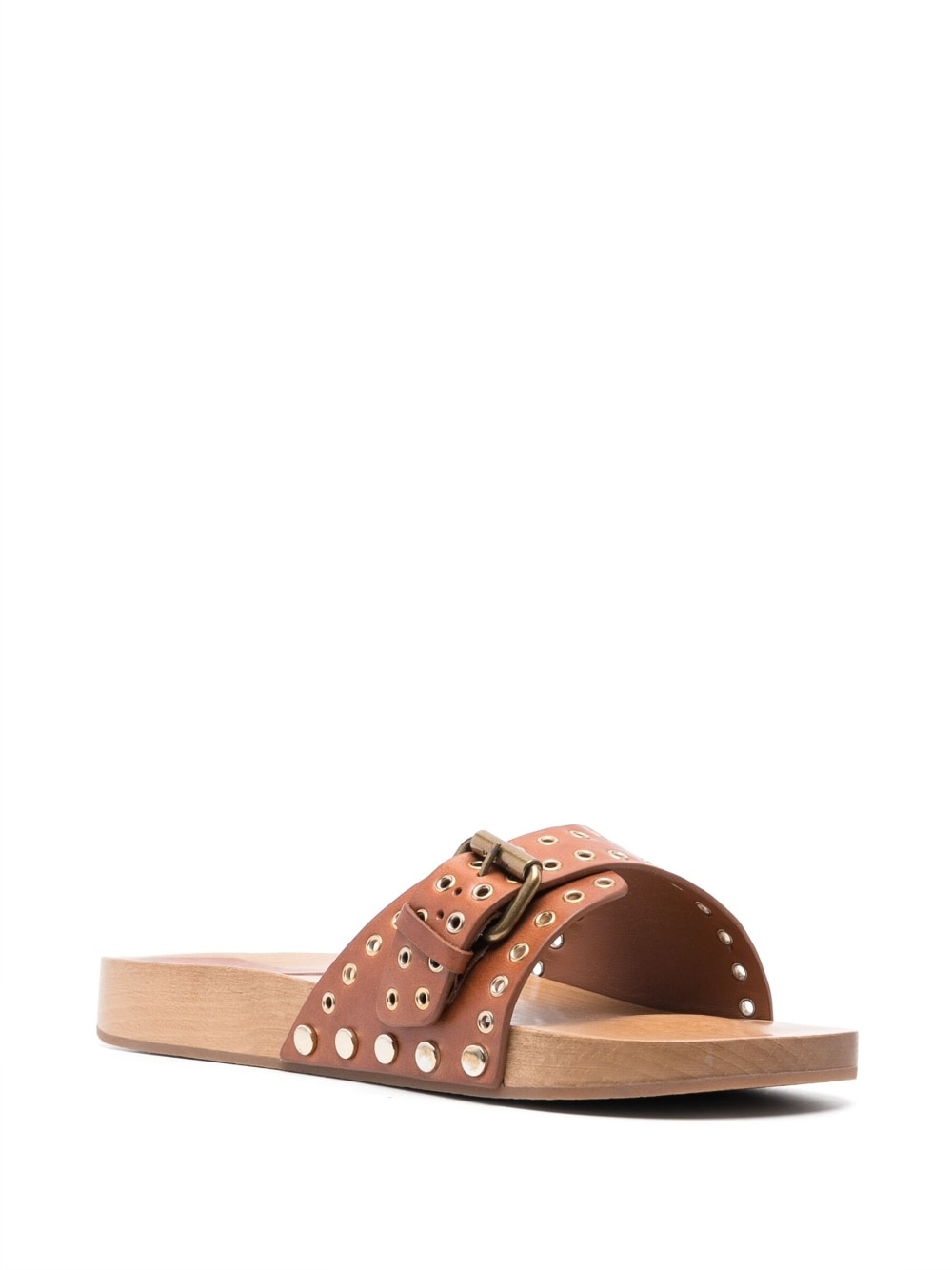 Jaso buckled clog slides - 2