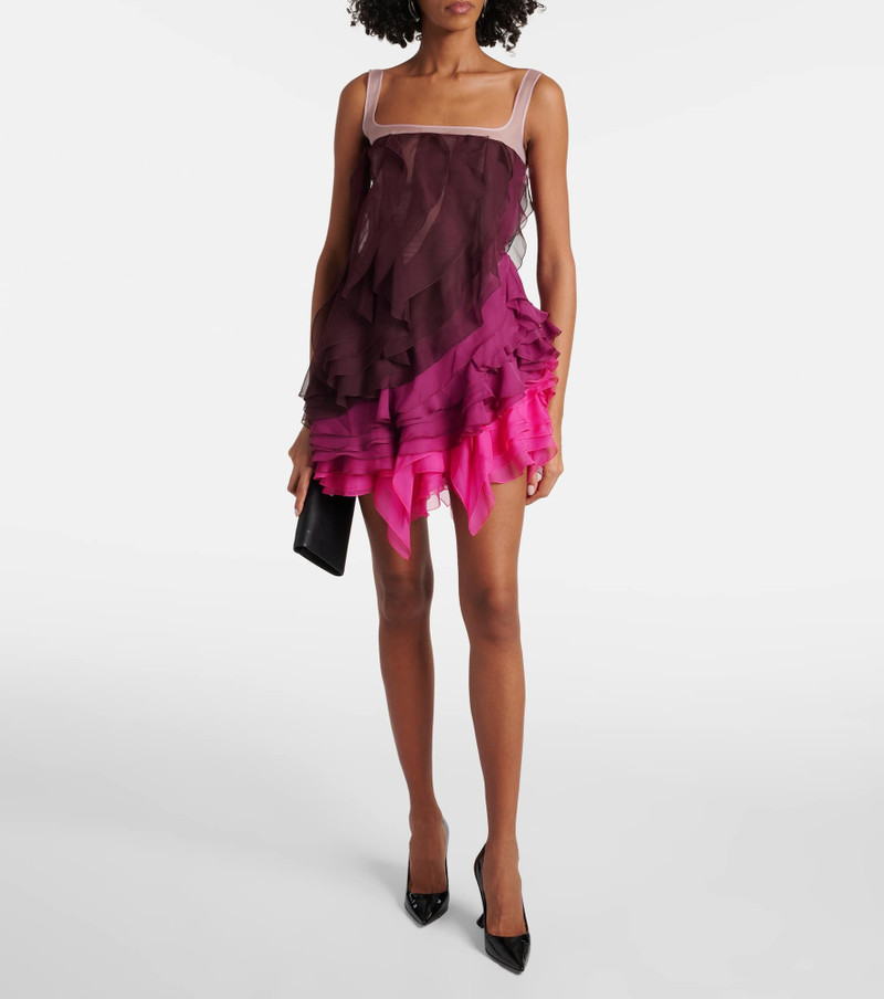 NENSI DOJAKA Kiera ruffled tiered minidress outlook