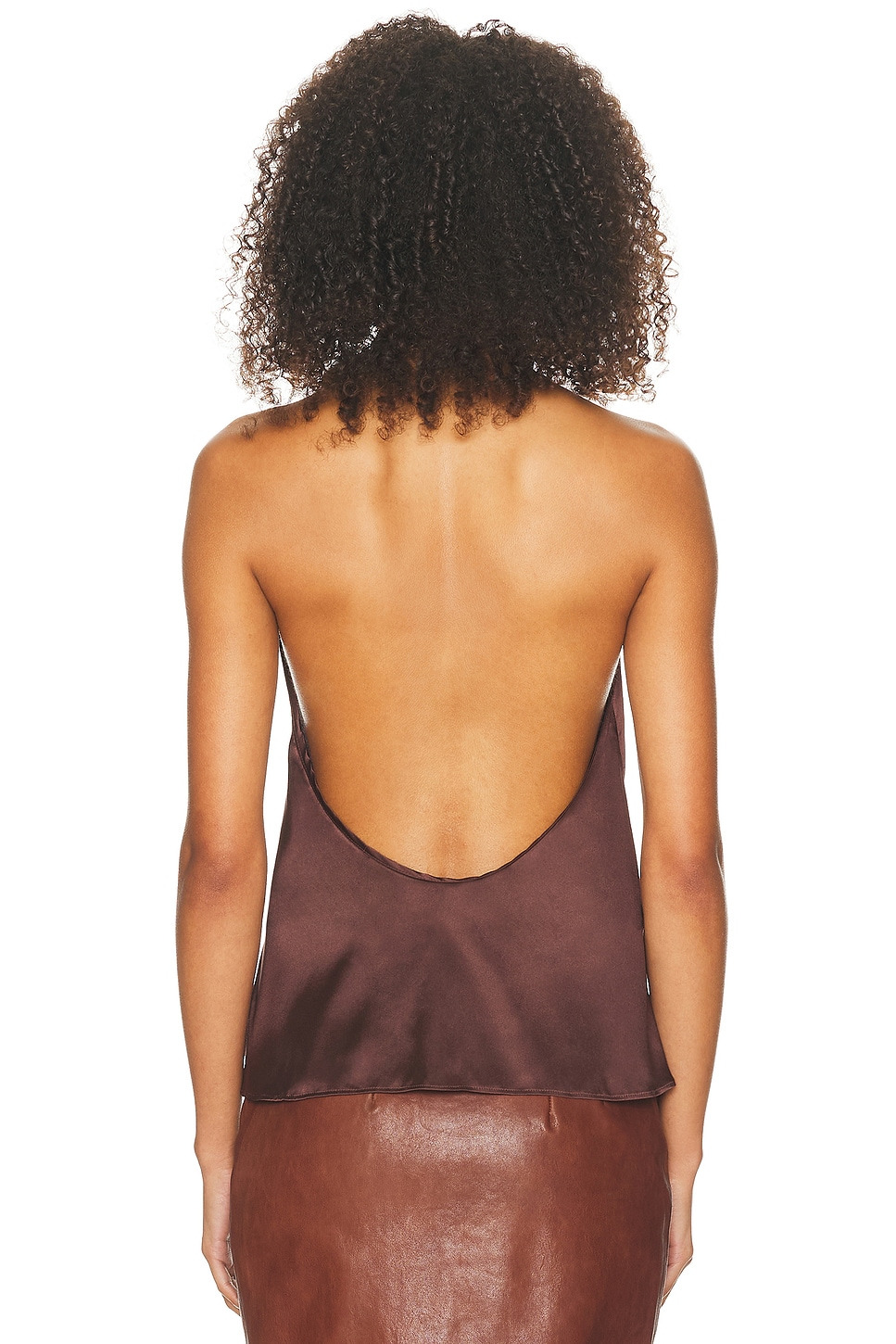 Silk Charmeuse Halter Top - 4