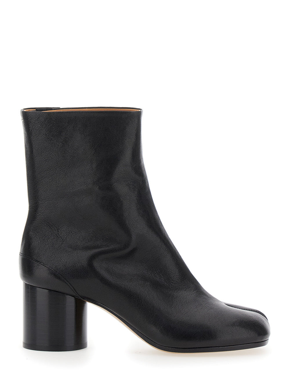 Maison Margiela Women 'Tabi' Black Ankle Boots With Pre-Shaped Toe In Leather Woman - 1