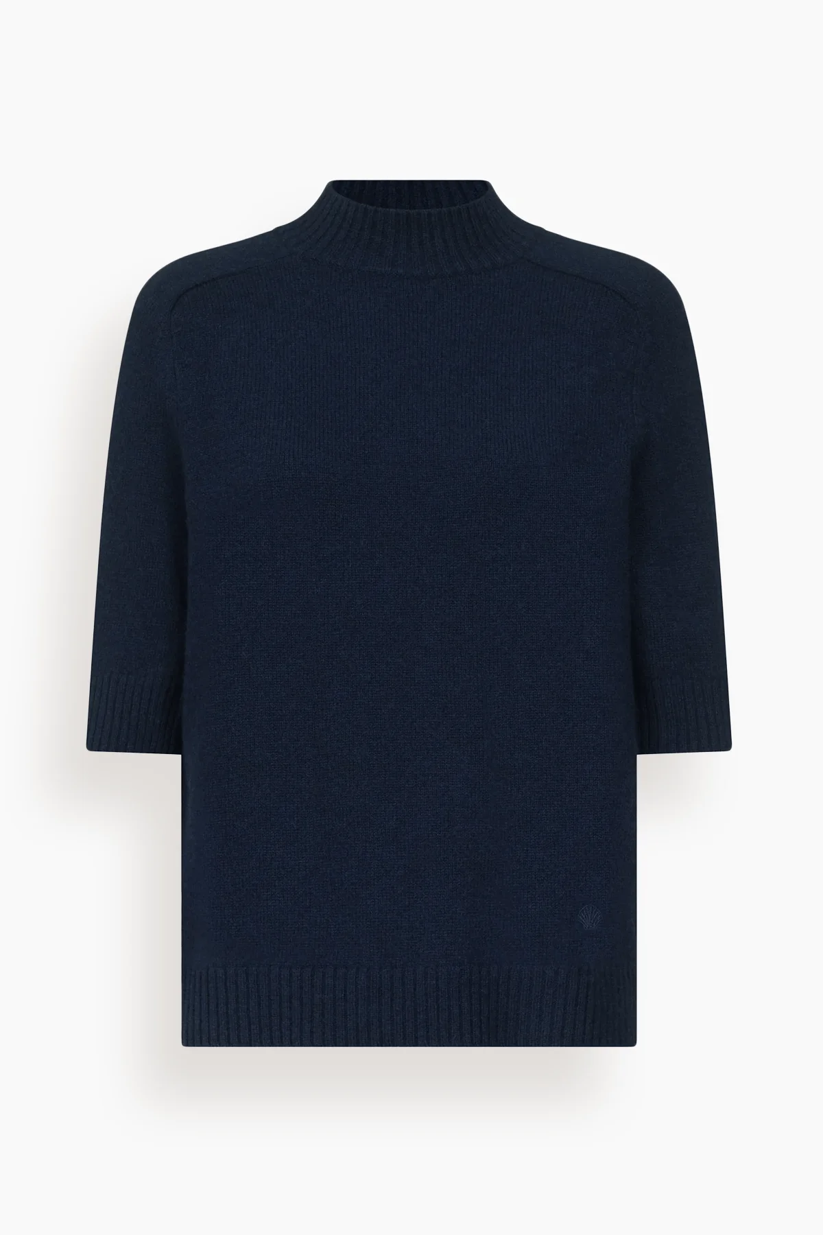Ruth Short Sleeve Top in Navy - 1