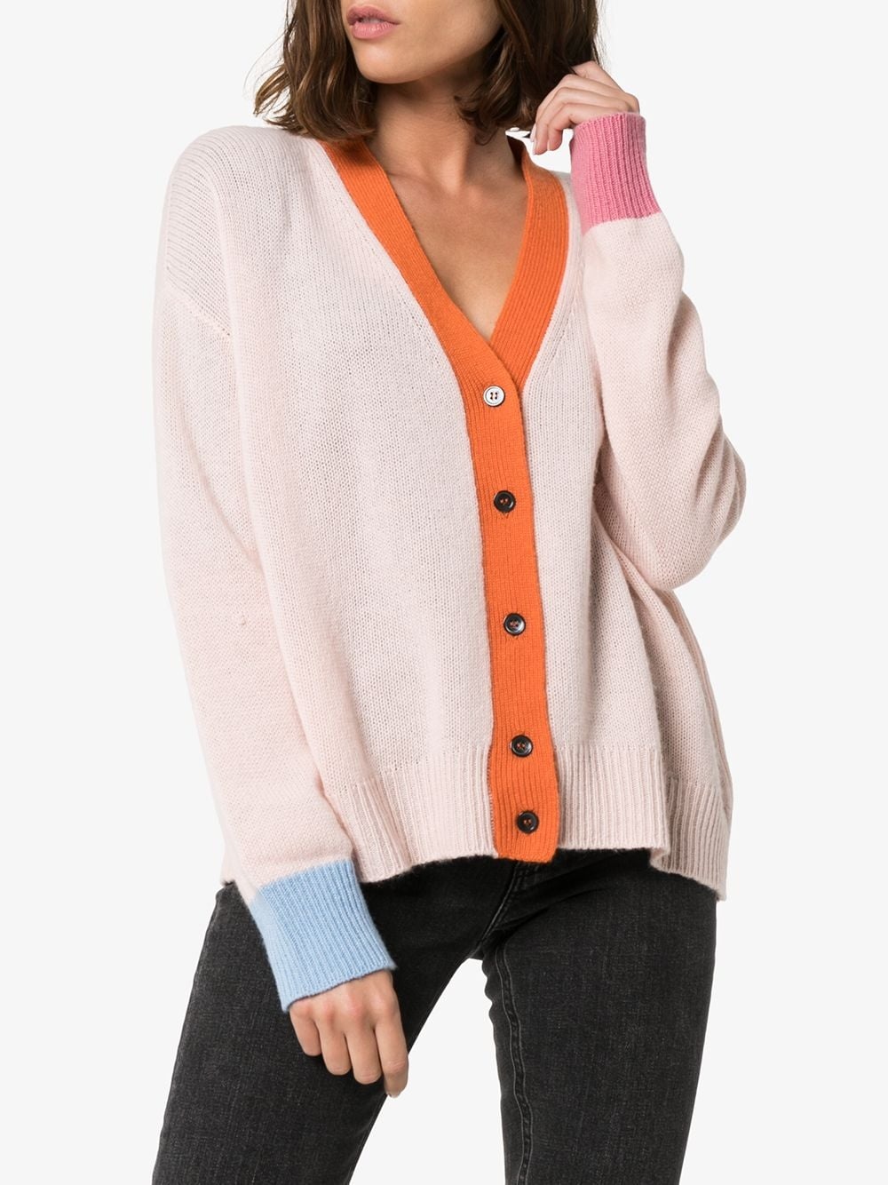 v-neck cashmere cardigan - 3