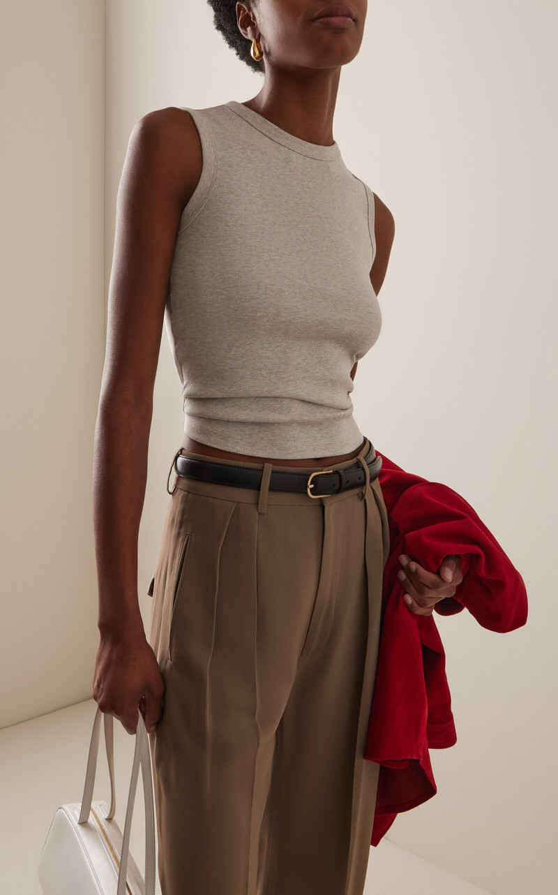 FLORE FLORE Esmé Cotton Tank Top grey outlook