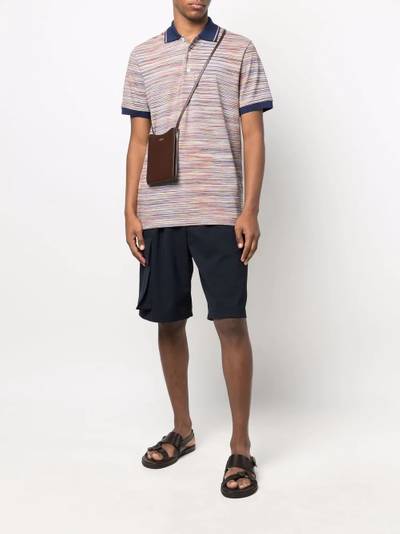 Missoni striped short sleeve polo top outlook