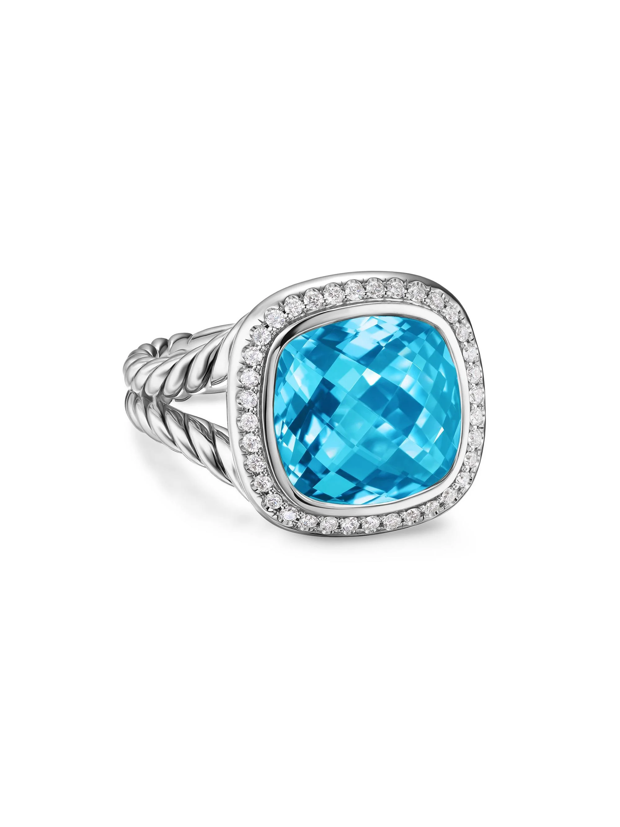 Women's Albion Ring in Sterling Silver - Blue Topaz - 1