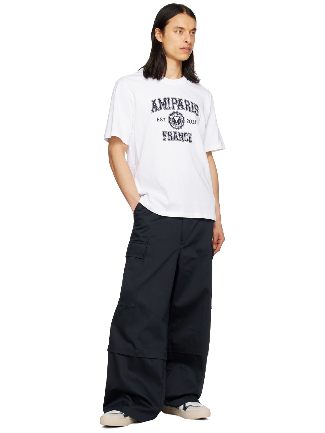 Navy Pocket Cargo Pants - 4