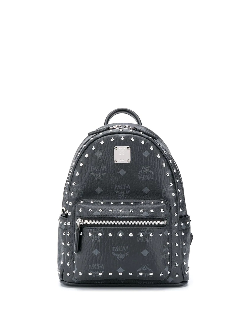 monogram-print backpack - 1