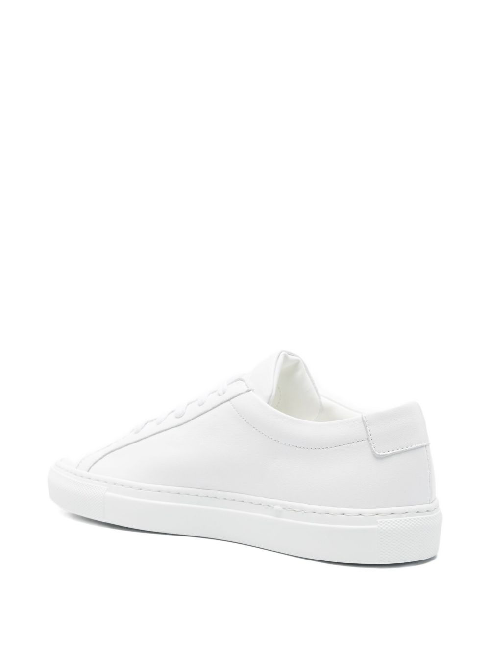 leather lace-up sneakers - 3