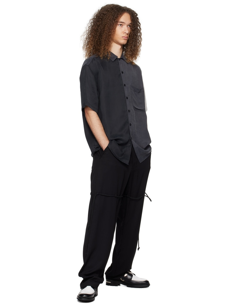 TOGA VIRILIS SSENSE Exclusive Black & White Hard Leather Monkstraps outlook