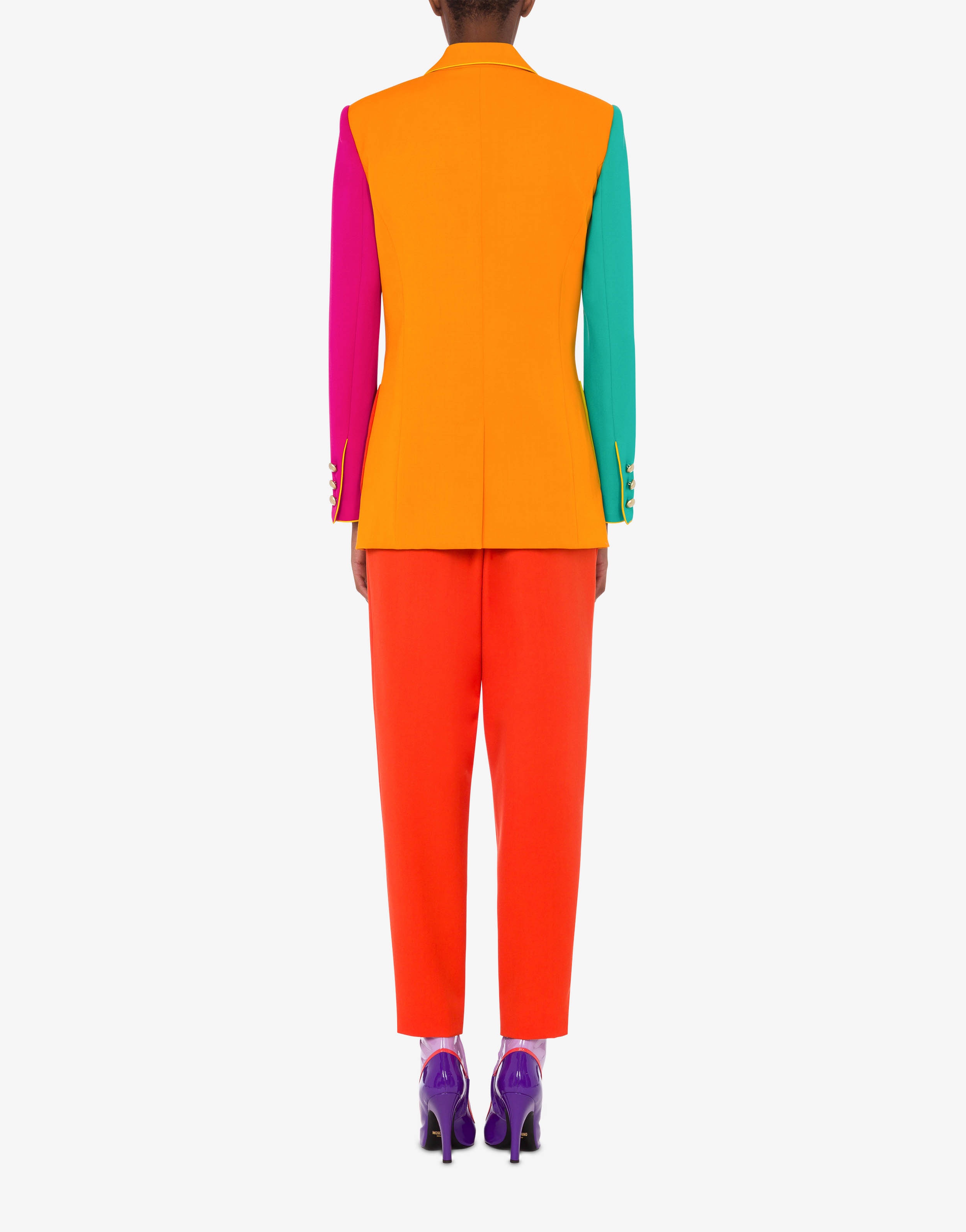 COLOUR BLOCK WOOL JACKET - 3