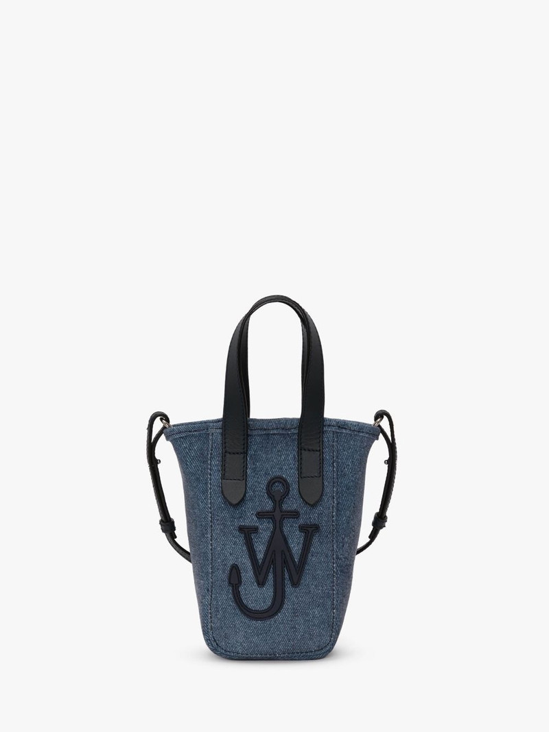 MINI BELT TOTE - MINI VELVET PRINTED DENIM TOTE BAG 1