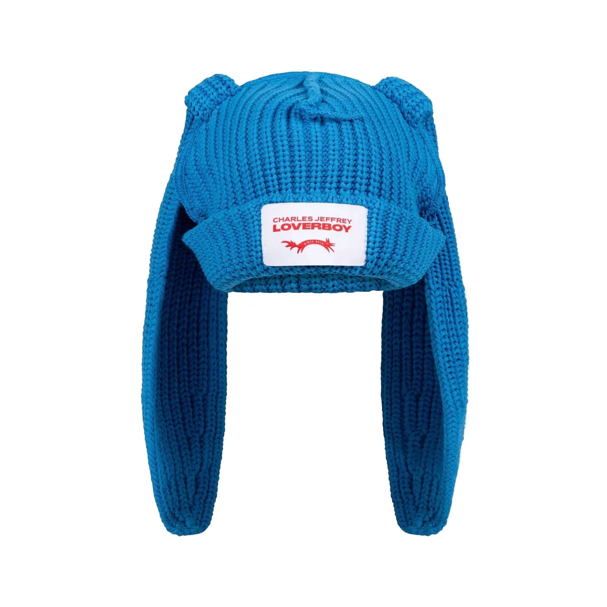 CHUNKY RABBIT BEANIE (LIGHT BLUE) - 1