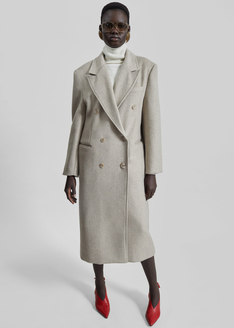 Bellace Wool Coat - Taupe 4