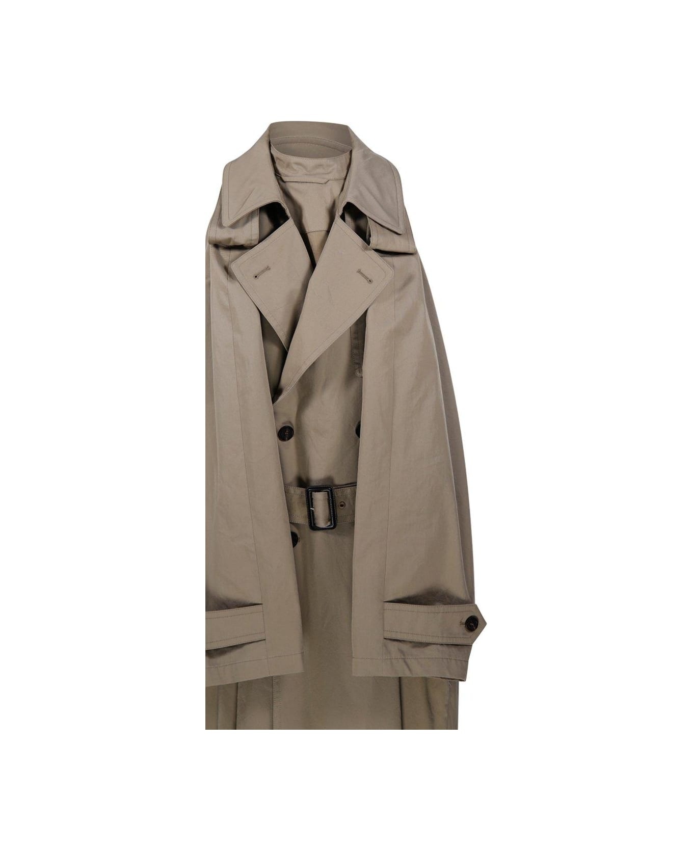 Cappuccino Cotton Trench Suspended Dress - 4