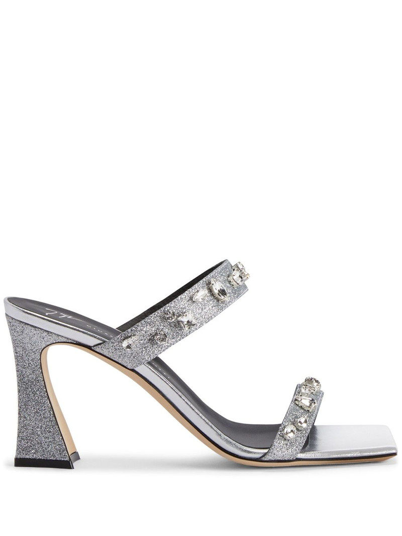 Flaminia 85mm crystal-embellished sandals 1