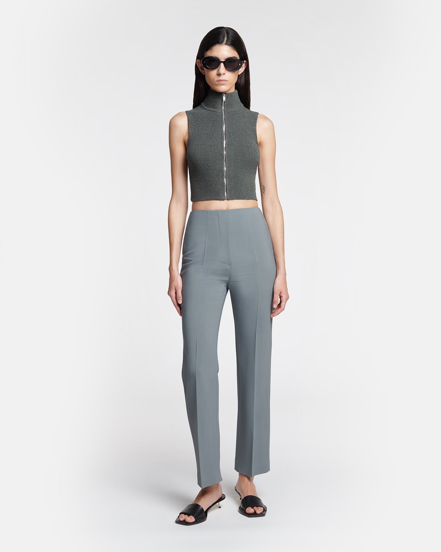 Tailored Slim-Leg Trousers - 2