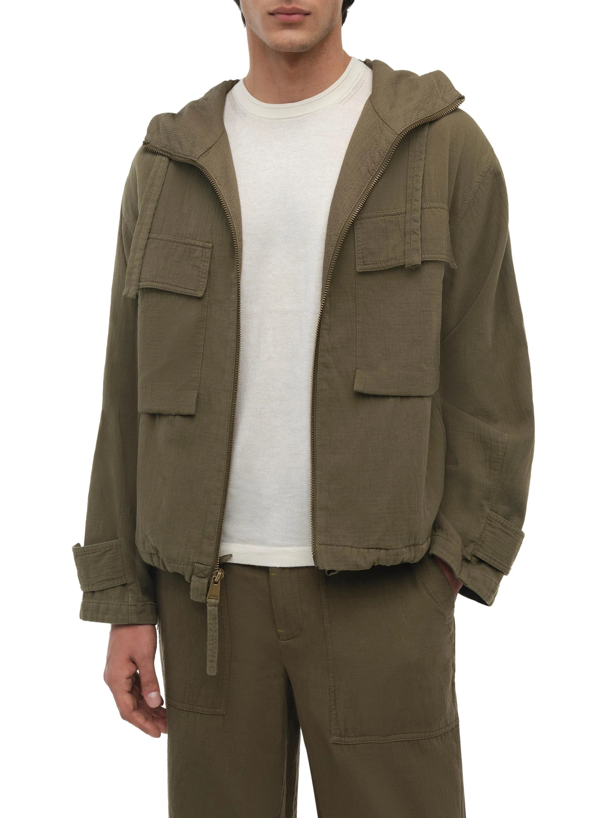Men's Iver Cotton Field Jacket - Olive - 1