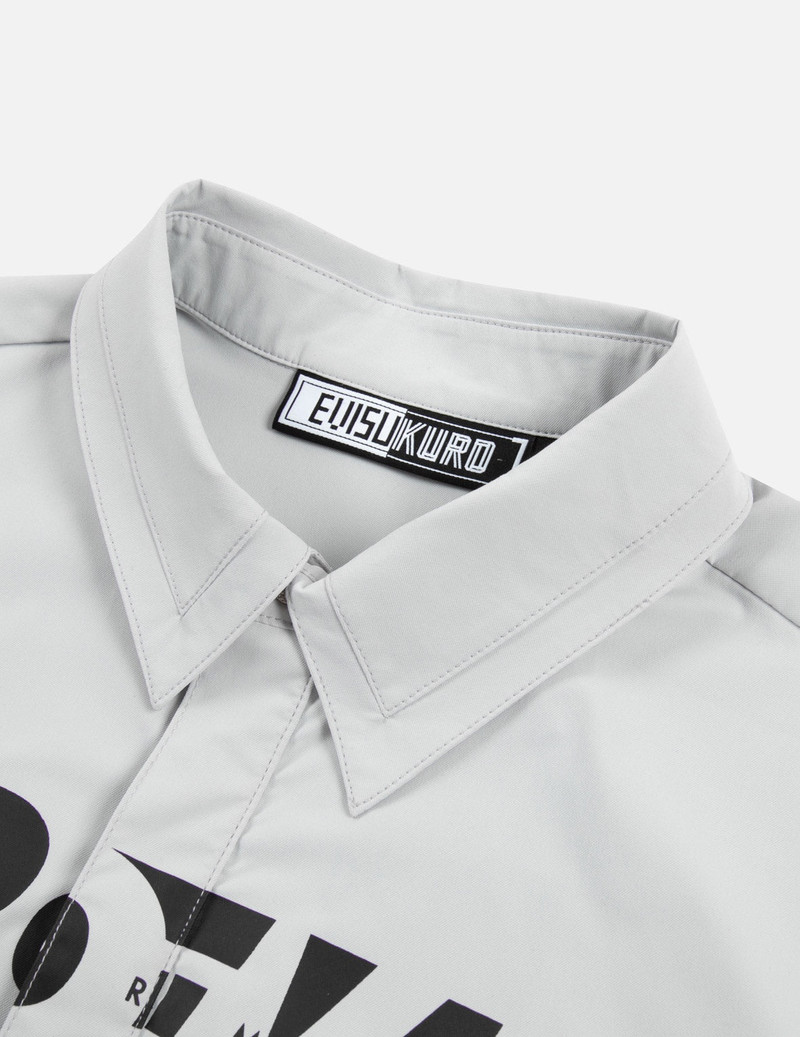 Logo and Kamon Print Regular Fit Short-Sleeves Shirt 9