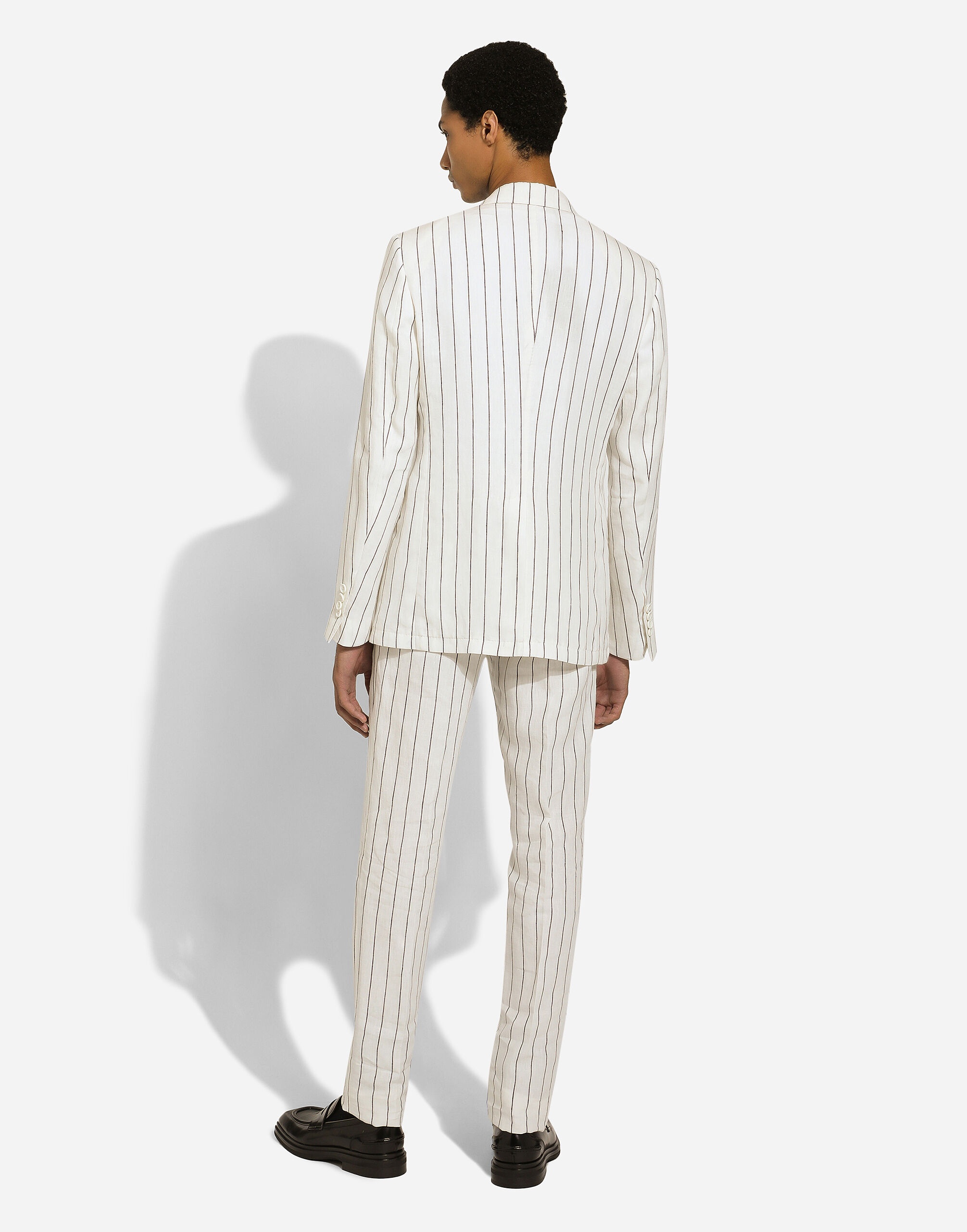 Pinstripe linen pants - 3