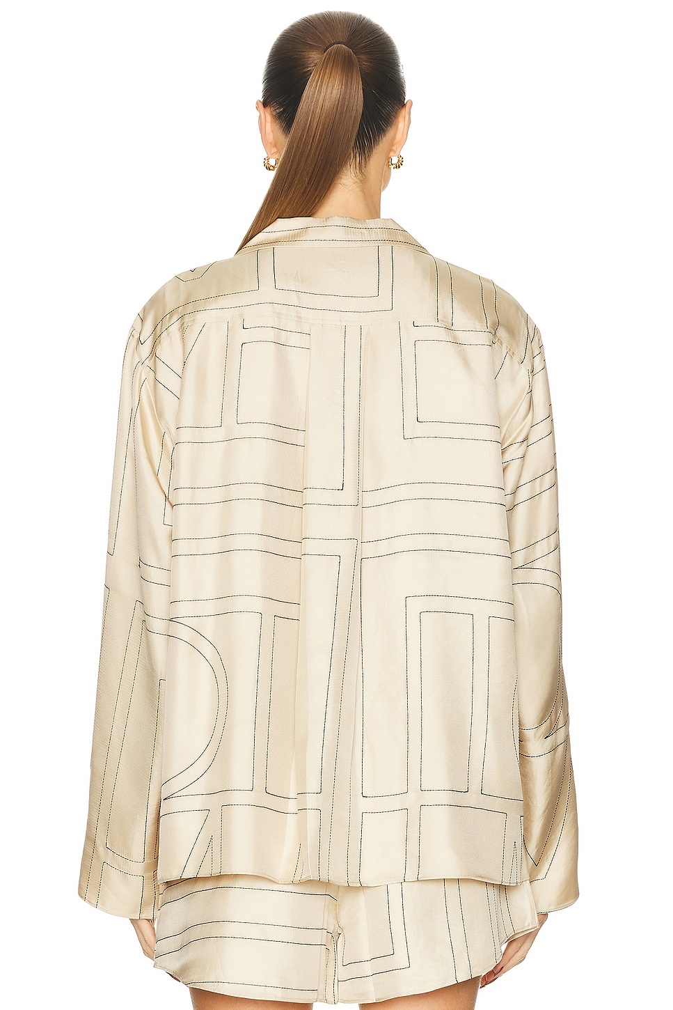 Monogram Silk PJ Top - 3