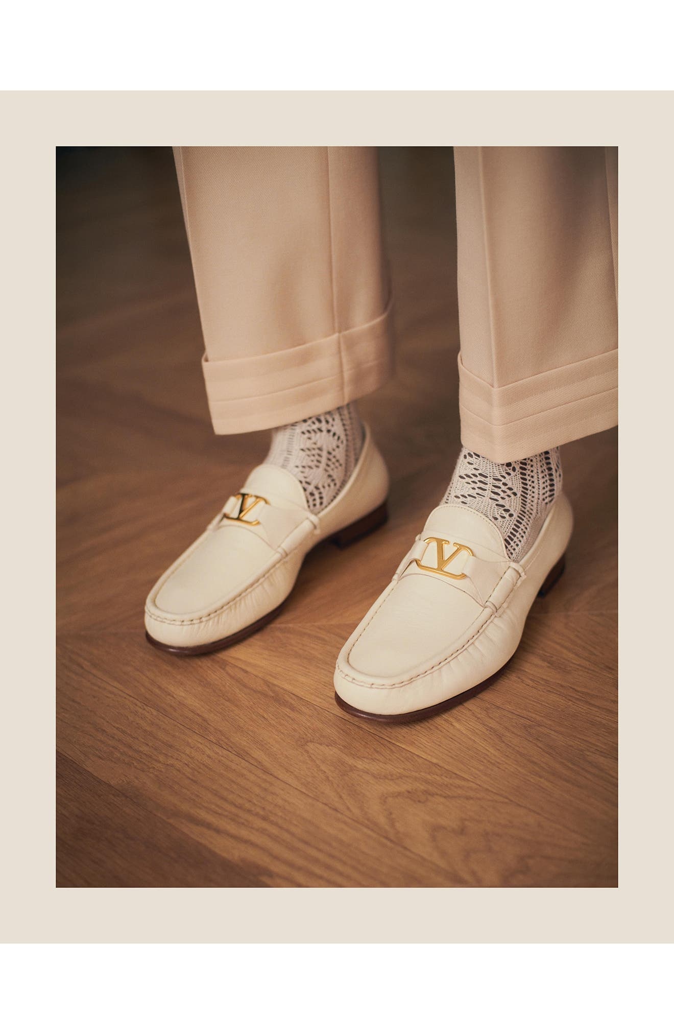 Valentino Garavani VLOGO Signature Loafer in Ivory at Nordstrom - 2