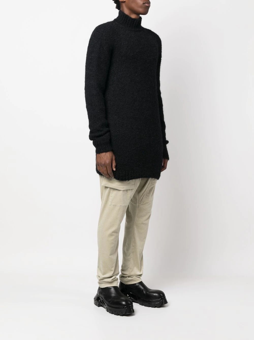 high neck knitted sweater - 3