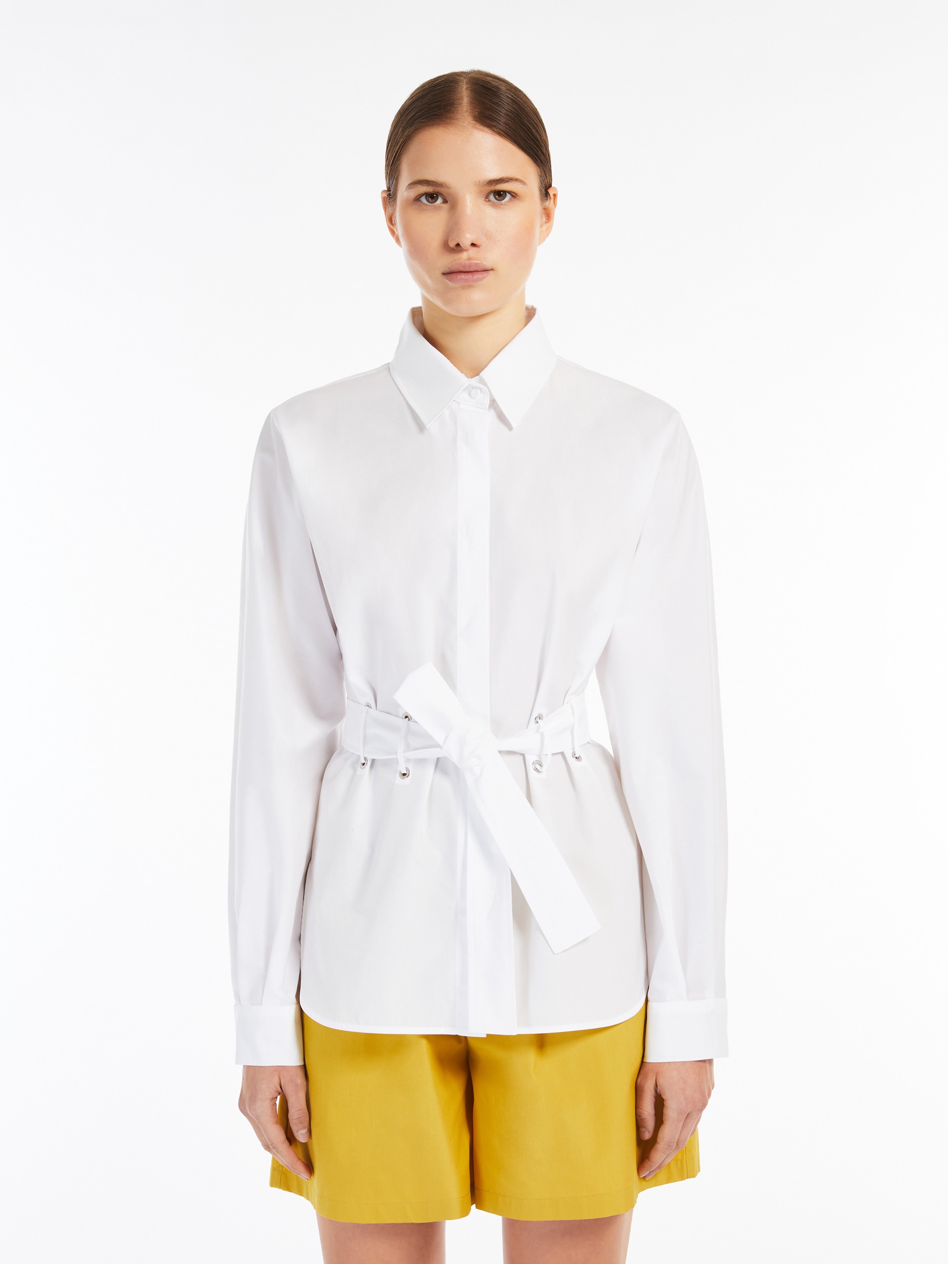 JUGLAS Poplin shirt with belt - 3