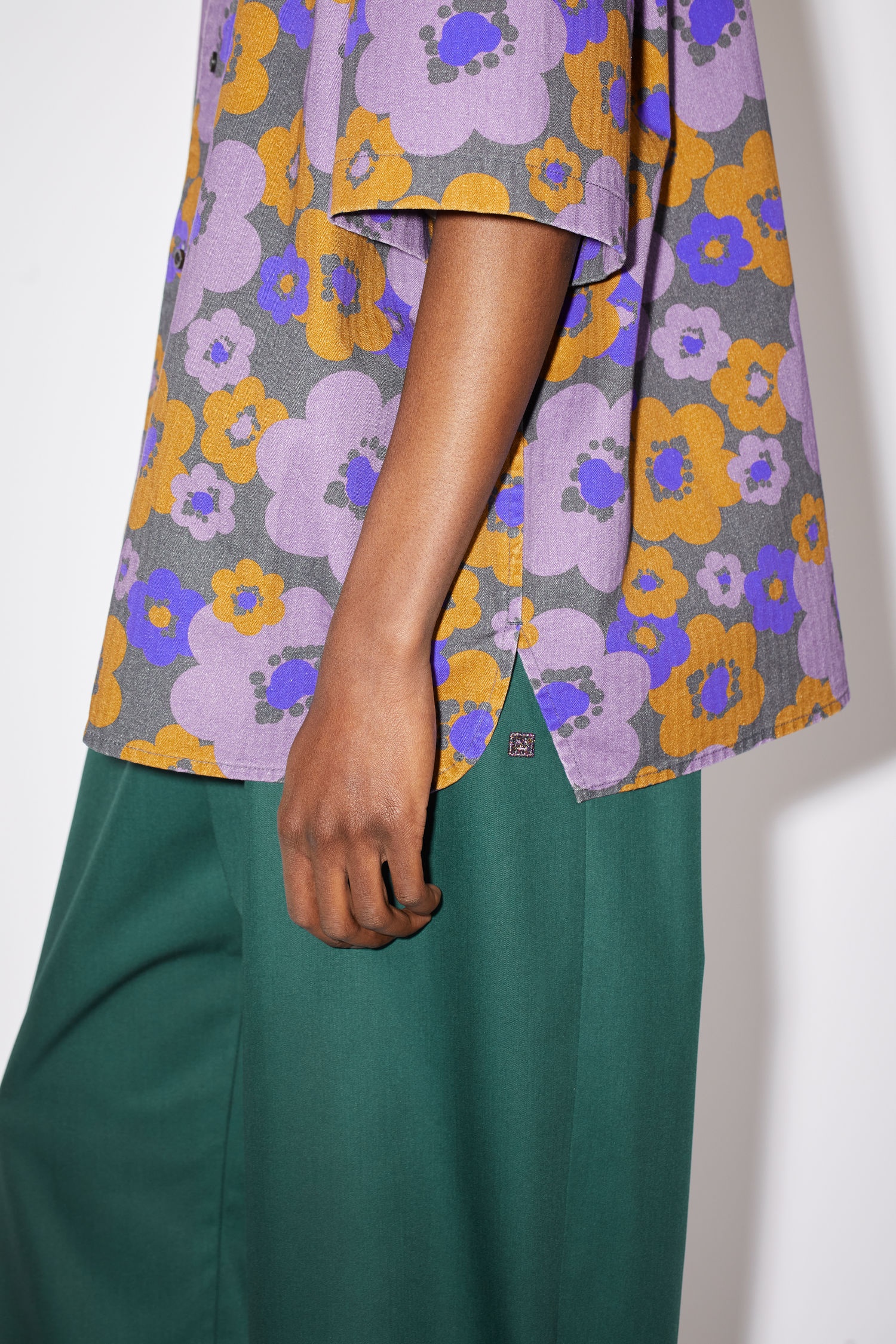 Short sleeve shirt - Purple/brown - 4
