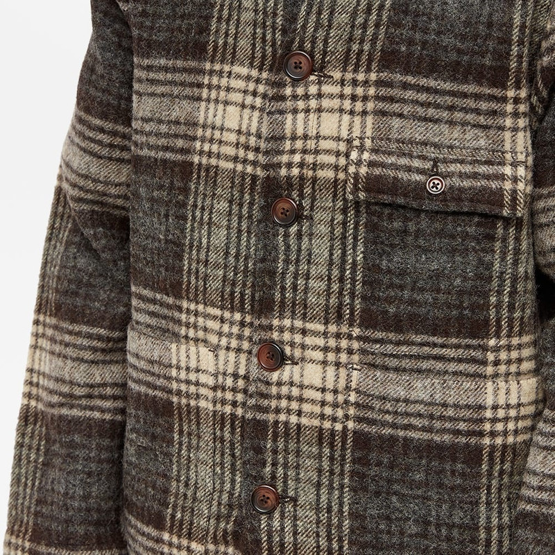 Universal Works Check Wool Cabin Jacket 5