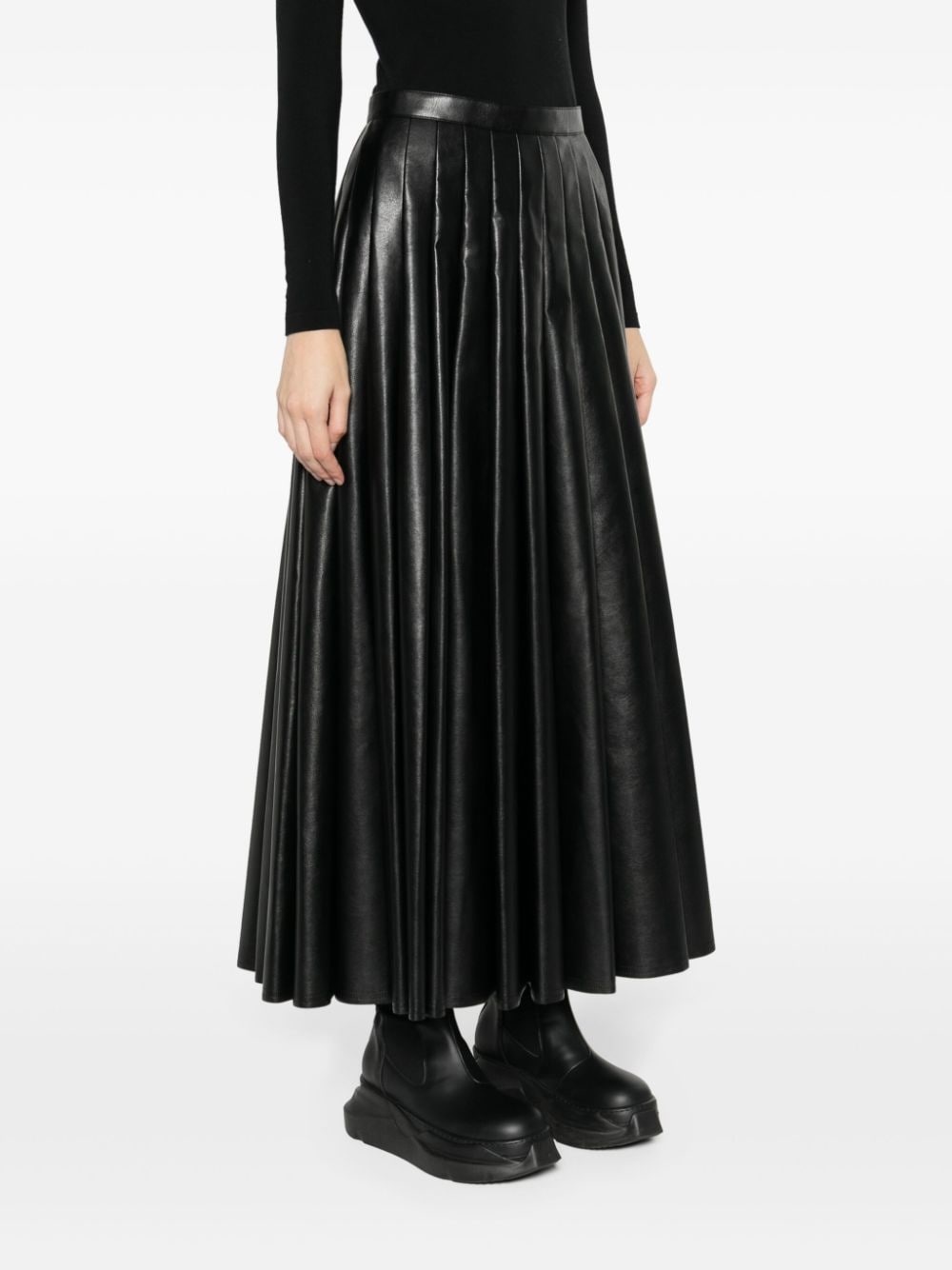 high-waisted pleated skirt - 3