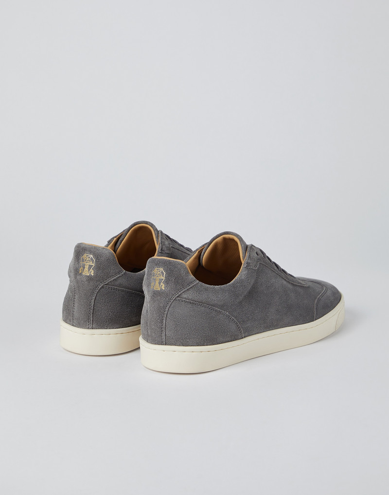 Suede sneakers with natural rubber sole 3