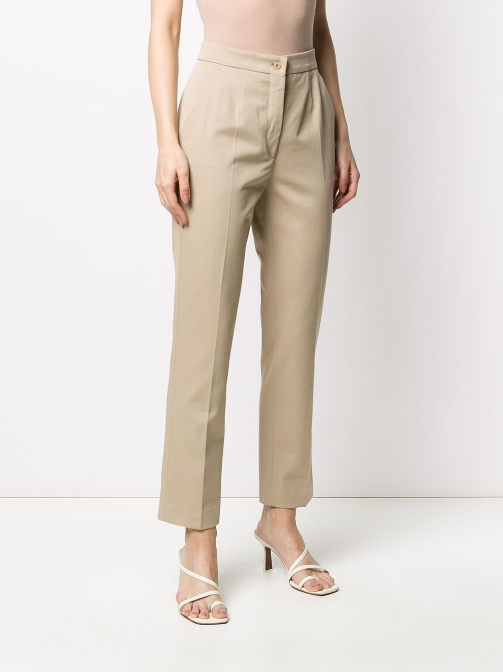 plain straight trousers - 3