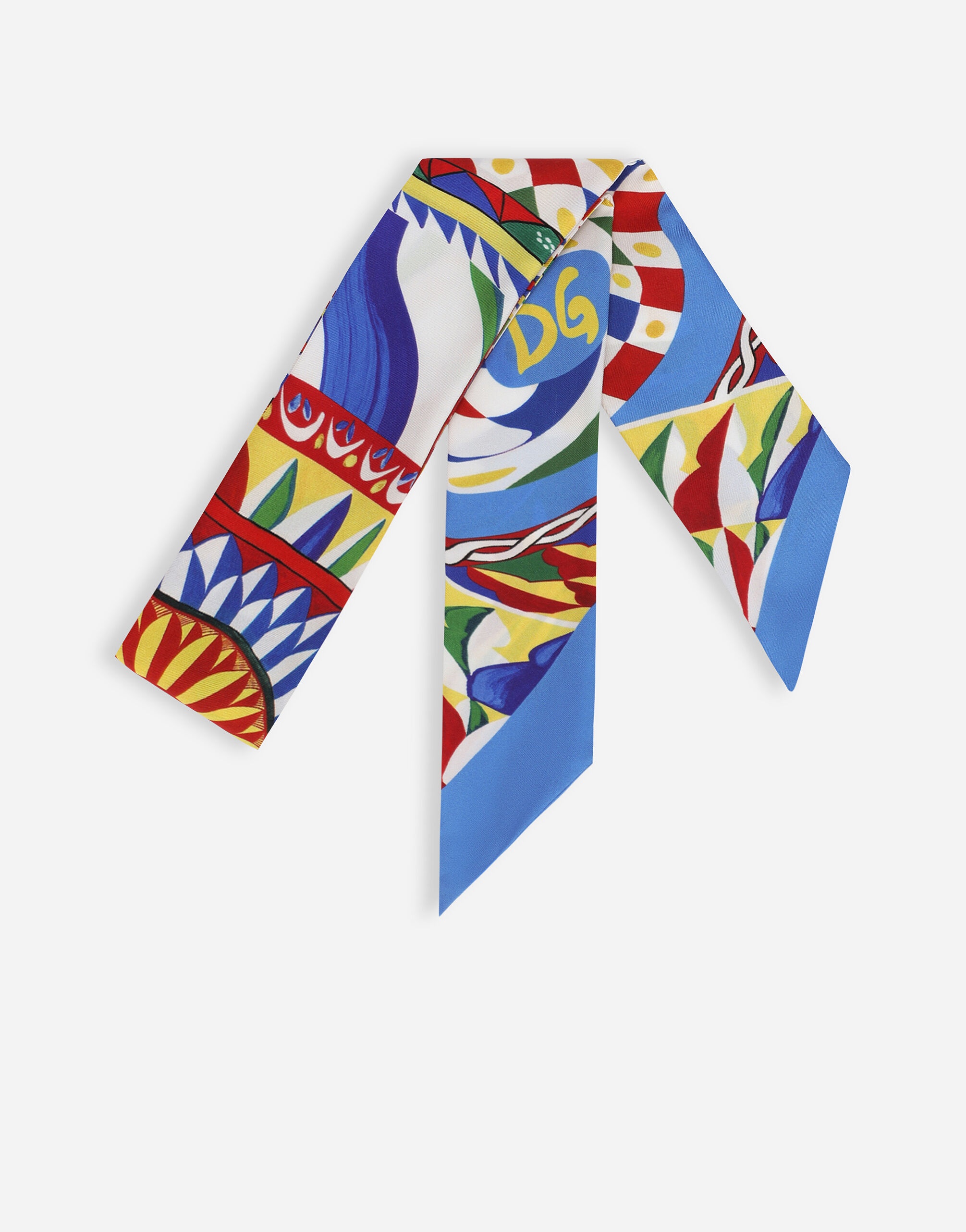 Carretto-print twill headscarf (6x100) - 1