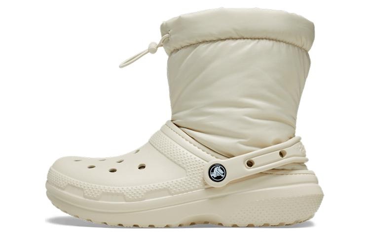 (WMNS) Crocs Classic Lined Neo Puff Boots 'Beige' 206630-2Y2 - 2