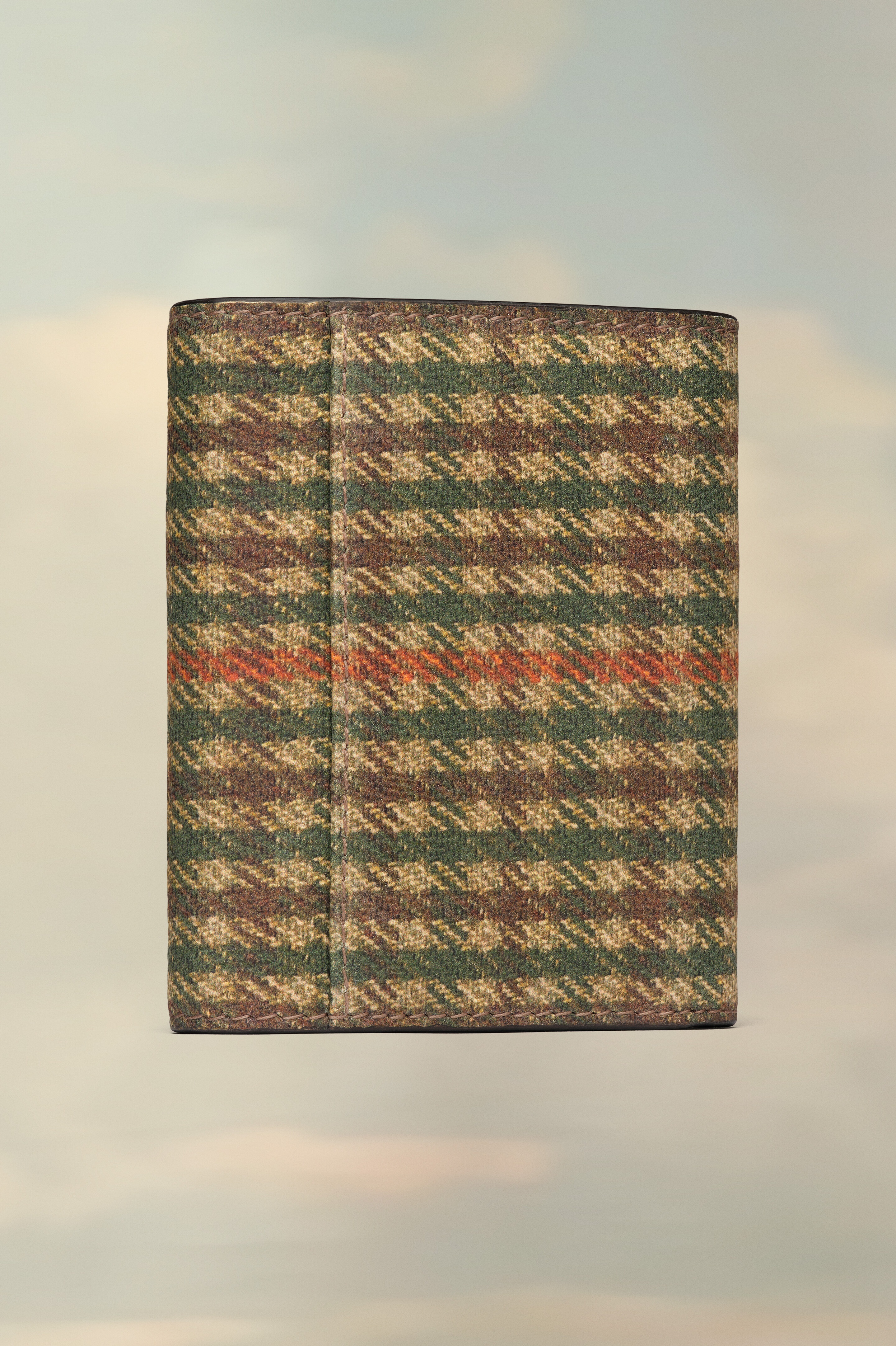 Check print leather wallet - 2