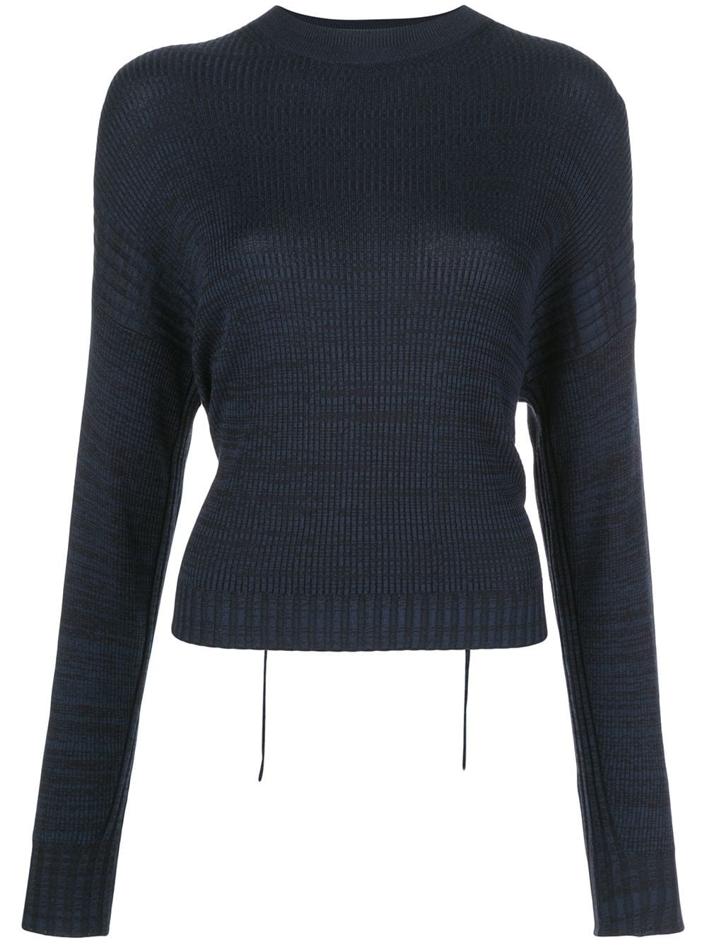 marl cut-out jumper - 1